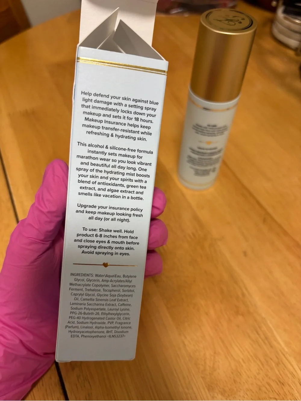 Too Faced Makeup Insurance 18Hour Wear Setting Spray,full Sz 4oz, BNIB,AUTHENTIC